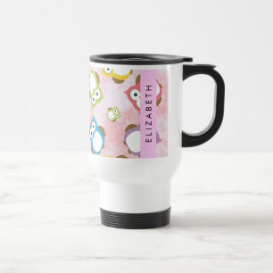 Mug De Voyage Chouettes mignonnes, Chouette Motif, Chouettes col