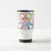 Mug De Voyage Chouettes mignonnes, Chouette Motif, Chouettes col (Centre)