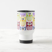 Mug De Voyage Chouettes mignonnes, Chouette Motif, Chouettes pou (Centre)