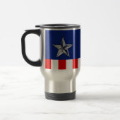 Mug De Voyage Chrome Comme étoile sur Festive Patriotic couleurs (Gauche)