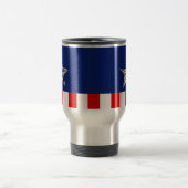 Mug De Voyage Chrome Comme étoile sur Festive Patriotic couleurs (Centre)