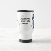 Mug De Voyage Chubby Snowman avec un commentaire (Centre)