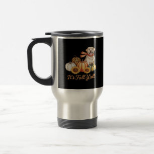 Mug De Voyage Chute Y’all Chien Leopard Citrouille Automne Creat