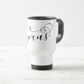 Mug De Voyage Chypre - Coeur du pavillon, Chypre (Devant droit)