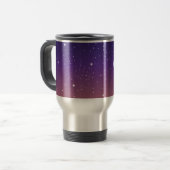Mug De Voyage Ciel d'étoile violet et or (Devant gauche)
