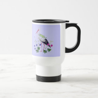 Mug De Voyage cigogne avec la grenouille