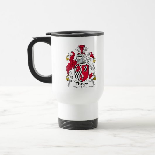 Mug De Voyage Cimier de la famille Thayer (Gauche)