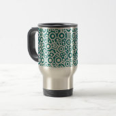 Mug De Voyage Circuit Alien - Blanc sur Hunter Green (Devant gauche)