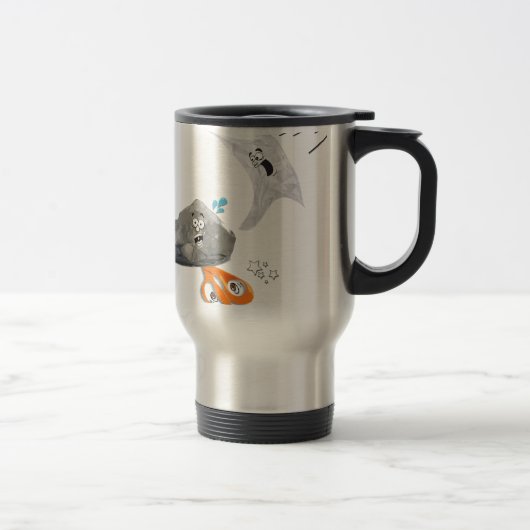 Mug De Voyage Ciseaux de papier-roche (Droit)