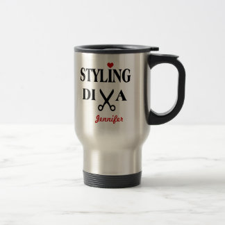 Mug De Voyage Ciseaux Diva de style et coeur
