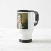 Mug De Voyage Citation célèbre de Robert Burns (Devant droit)