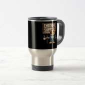 Mug De Voyage Citation classique de Coworker d'aide émotionnelle (Devant droit)