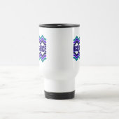 Mug De Voyage Citation d'acceptation en bleu vert violet (Centre)