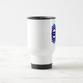 Mug De Voyage Citation d'acceptation en bleu vert violet (Centre)
