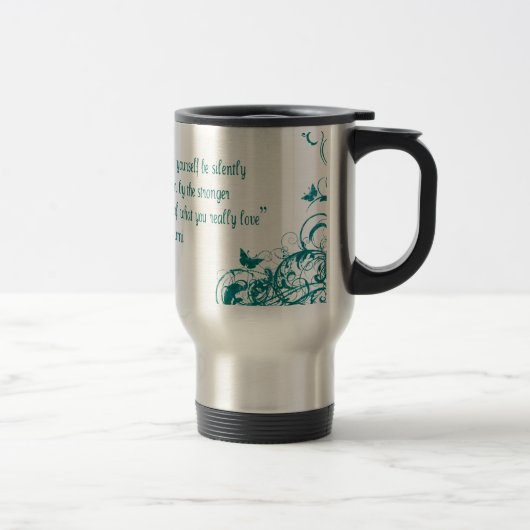 Mug De Voyage Citation d'amour de Rumi (Droit)