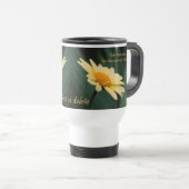 Mug De Voyage Citation de beauté inspirée Daisy (Devant droit)