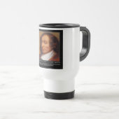 Mug De Voyage Citation de Blaise Pascal sur le Mal Religieux (Devant droit)
