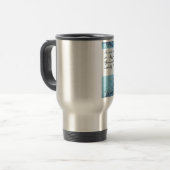 Mug De Voyage Citation de fierté et de préjudice (Devant gauche)