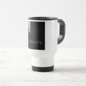 Mug De Voyage Citation de JFK sur le sauvetage des riches et des (Devant droit)