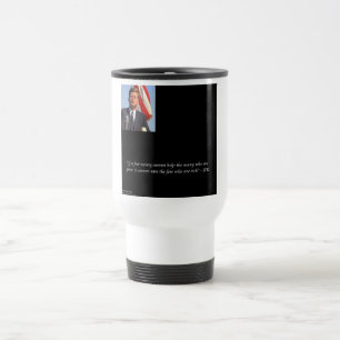 Mug De Voyage Citation de JFK sur le sauvetage des riches et des