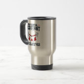 Mug De Voyage Citation de l'assistante dentaire Funny Heroes (Devant gauche)