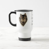 Mug De Voyage Citation de loup et de pack - Collection d'animaux (Gauche)