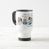 Mug De Voyage Citation de mignonne DADDY Son Dit 5 Photo Collage (Devant gauche)