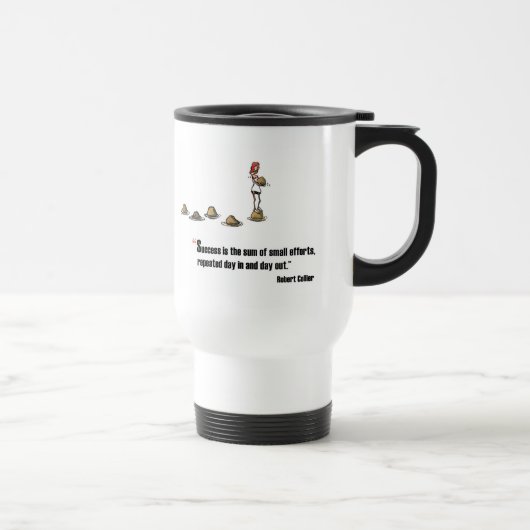 Mug De Voyage Citation de motivation d'examen par Robert Collier (Droite)