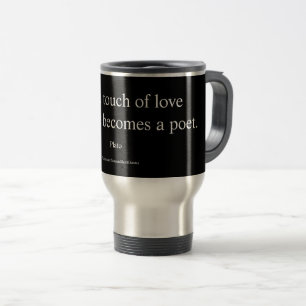 Mug De Voyage Citation de Platon ; Le Toucher de l'Amour