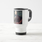 Mug De Voyage Citation de Robert Browning sur la maternité (Devant droit)