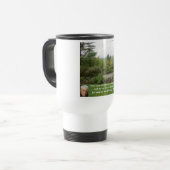 Mug De Voyage Citation de Robert Frost Wisdom "Road Less Travell (Devant gauche)