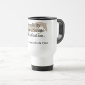 Mug De Voyage Citation de simplicité avec le cheval de pullover (Devant droit)