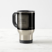 Mug De Voyage Citation de Teddy Roosevelt - Absence & Mort (Devant gauche)