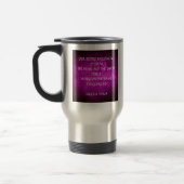Mug De Voyage Citation de Tesla sur le pourpre (Gauche)