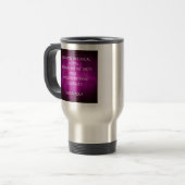Mug De Voyage Citation de Tesla sur le violet (Devant gauche)