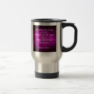 Mug De Voyage Citation de Tesla sur le violet