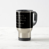Mug De Voyage Citation de Winston Churchill; Le meilleur (Devant droit)