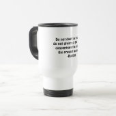 Mug De Voyage Citation d'Inspitational Bouddha la vie actuelle (Devant gauche)