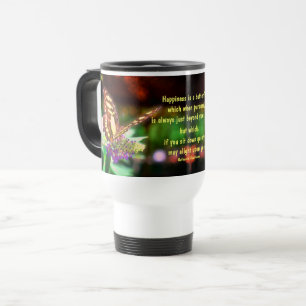 Mug De Voyage Citation du bonheur des papillons