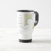 Mug De Voyage Citation pointillée de Rumi de tulipe (Devant droit)