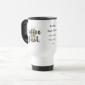 Mug De Voyage Citations de calligraphie Lettrées de première mai (Devant gauche)