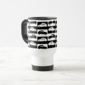 Mug De Voyage Citroen noir blanc 2CV (Devant gauche)
