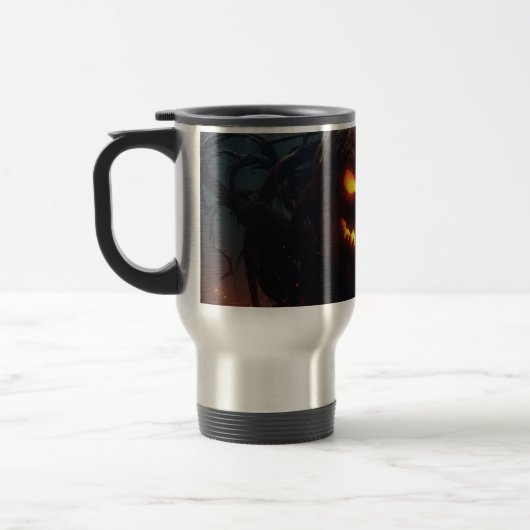 Mug De Voyage Citrouille mal (Gauche)