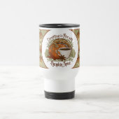 Mug De Voyage Citrouille Spice Coffee Art et Feuilles d'automne  (Centre)