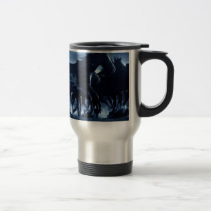 Mug De Voyage Clair de lune abstrait de chevaux d'ange