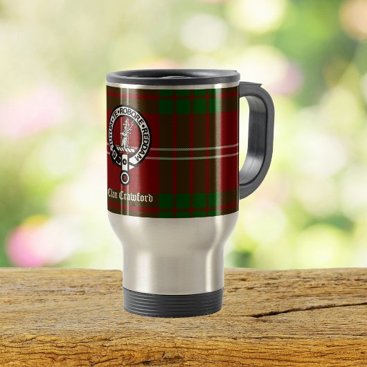 Mug De Voyage Clan Crawford Crest Tartan