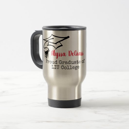 Mug De Voyage Classe licenciée fière de (Devant gauche)