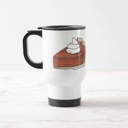 Mug De Voyage Classic Citrouille Pie Slice Thanksgiving Dîner (Gauche)
