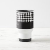 Mug De Voyage Classic moderne noir et blanc Houndstooth (Centre)