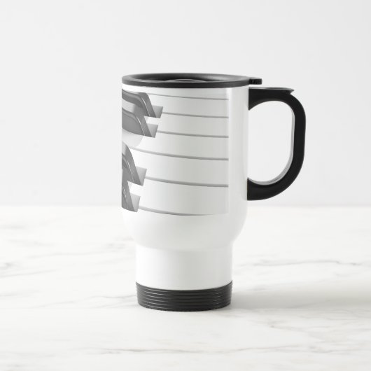 Mug De Voyage Clavier de piano (Droite)